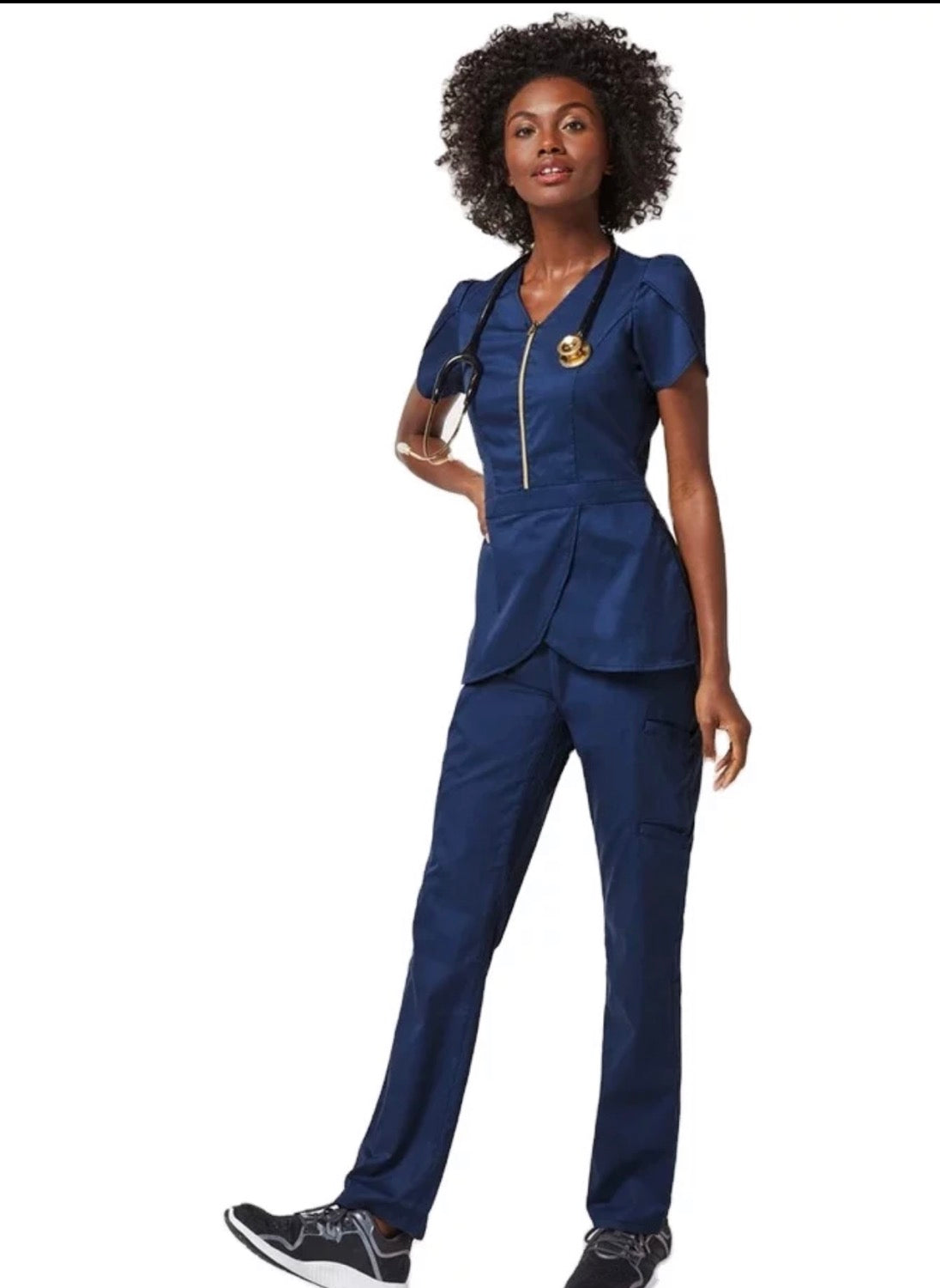 Tulip Sleeve Zip Scrub Set image 3