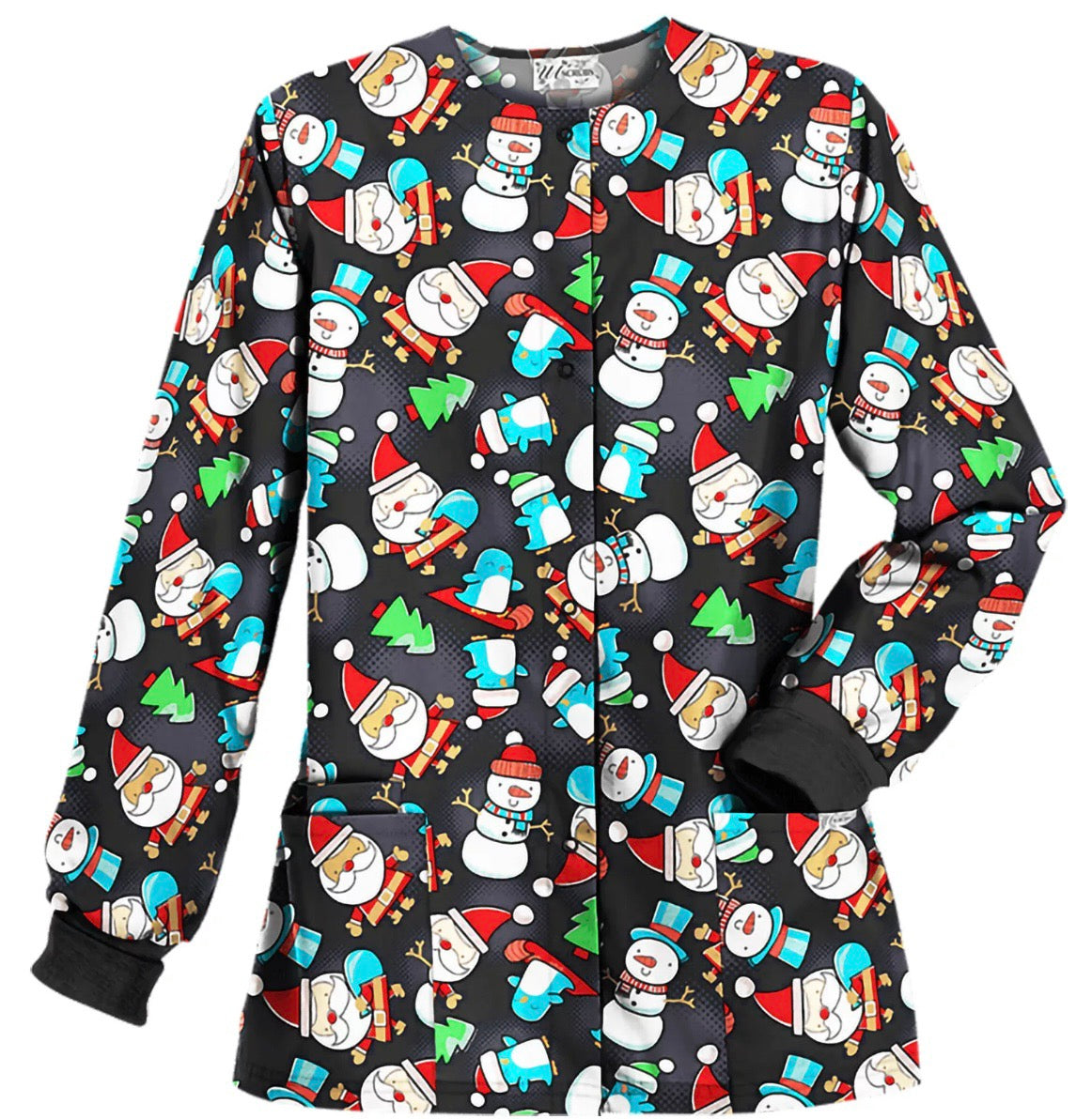 Christmas Scrub Jacket image 0
