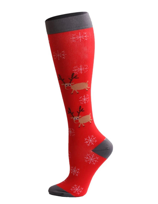 Knee High Christmas Medical Socking image 0