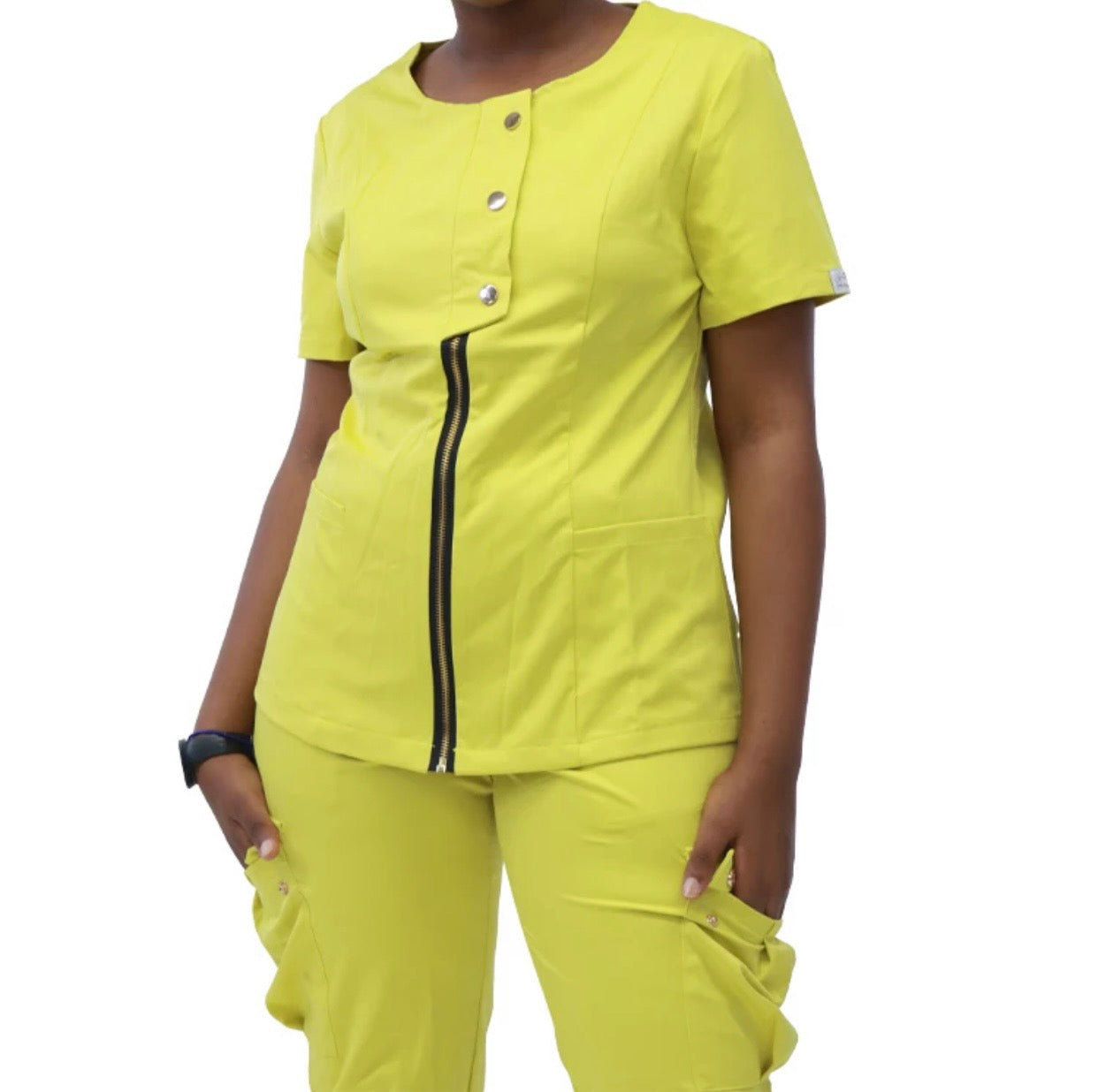 Snap Zip Scrub & Joggers Set  image 2