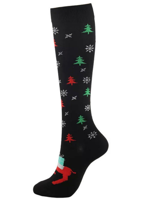 Knee High Christmas Medical Socking image 0