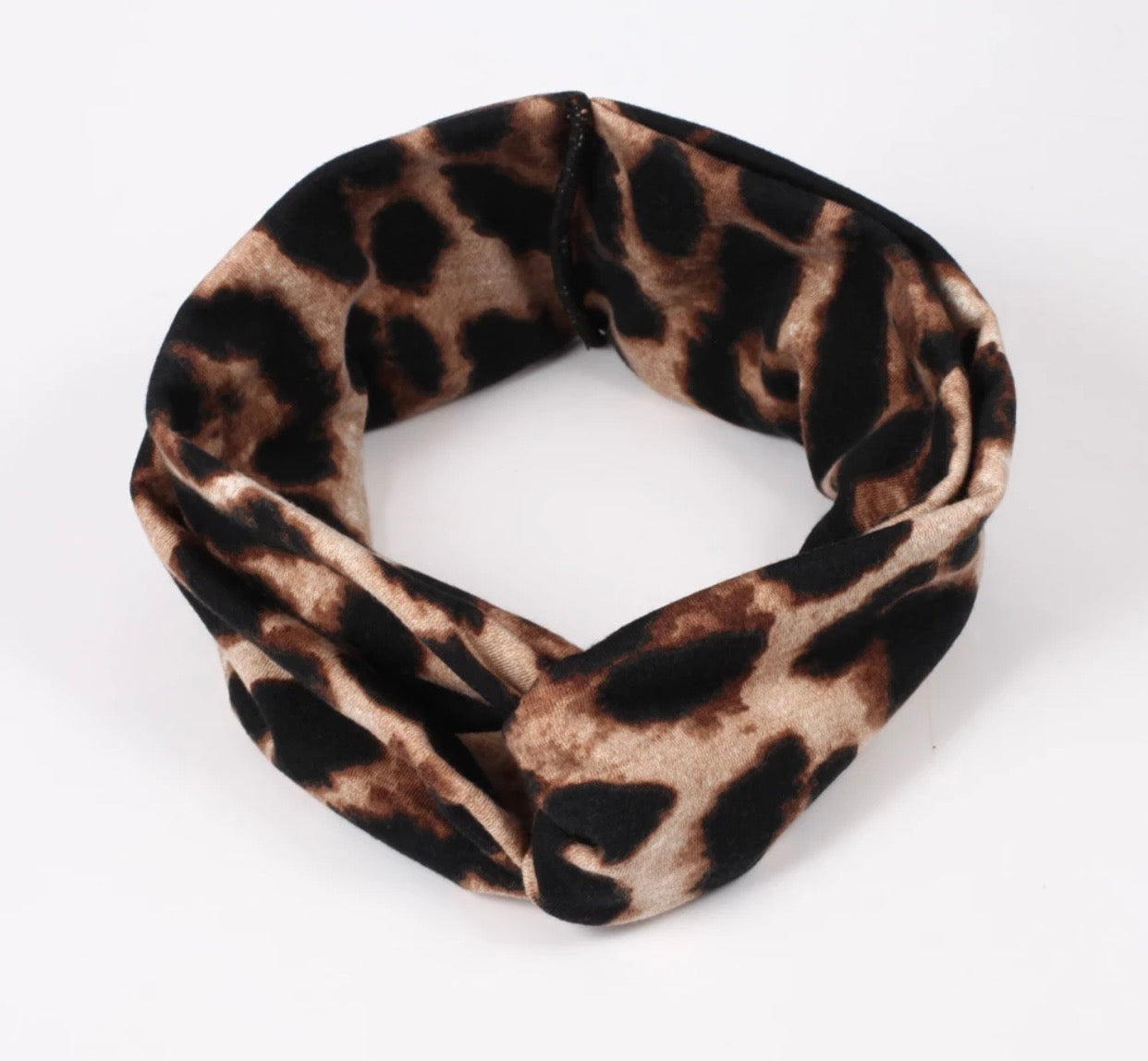 Cheetah Print Headband w/ Button image 1
