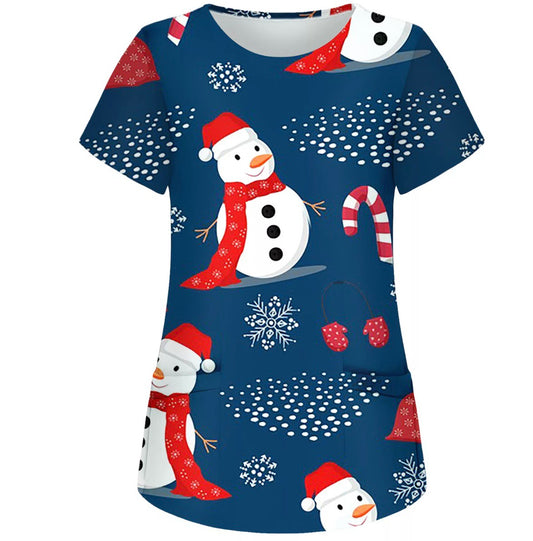 Christmas Scrub Top Shirt  image 0