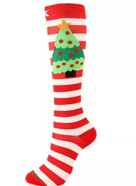 Knee High Christmas Medical Socking image 0