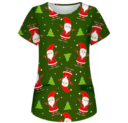 Christmas Scrub Top Shirt  image 0