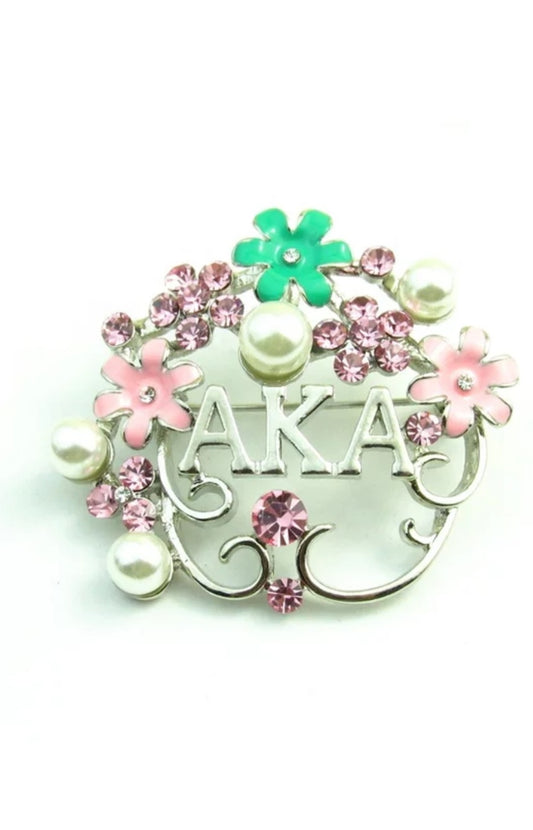 AKA Brooch Flowers  image 0